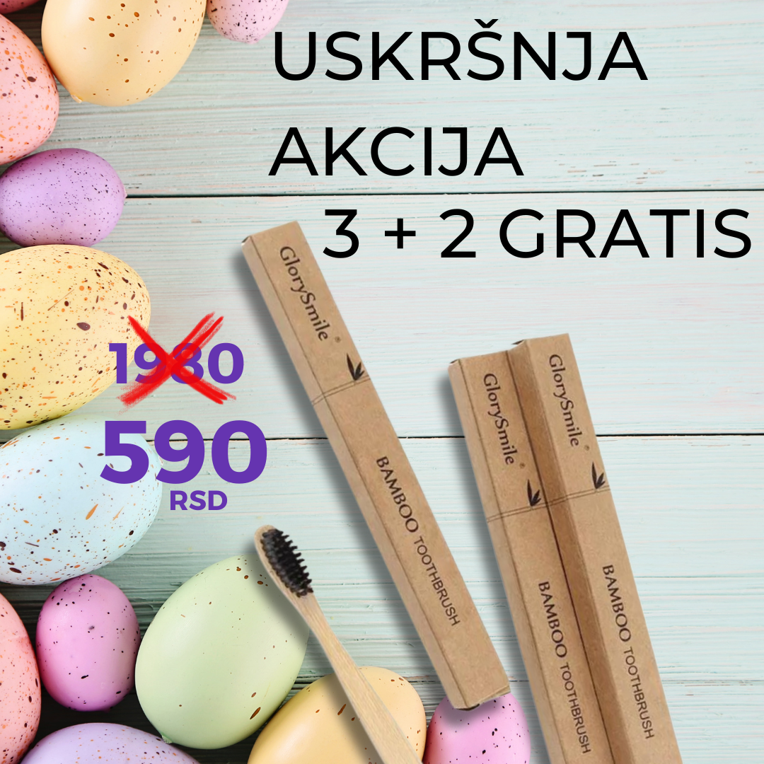 Glory Smile Četkica od Bambusa sa Aktivnim Ugljem