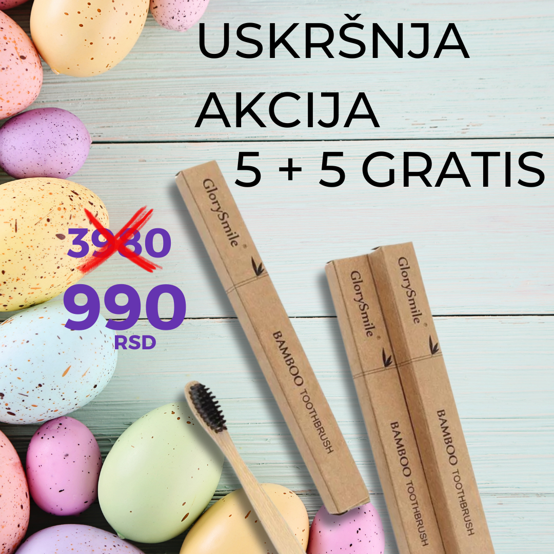 Glory Smile Četkica od Bambusa sa Aktivnim Ugljem